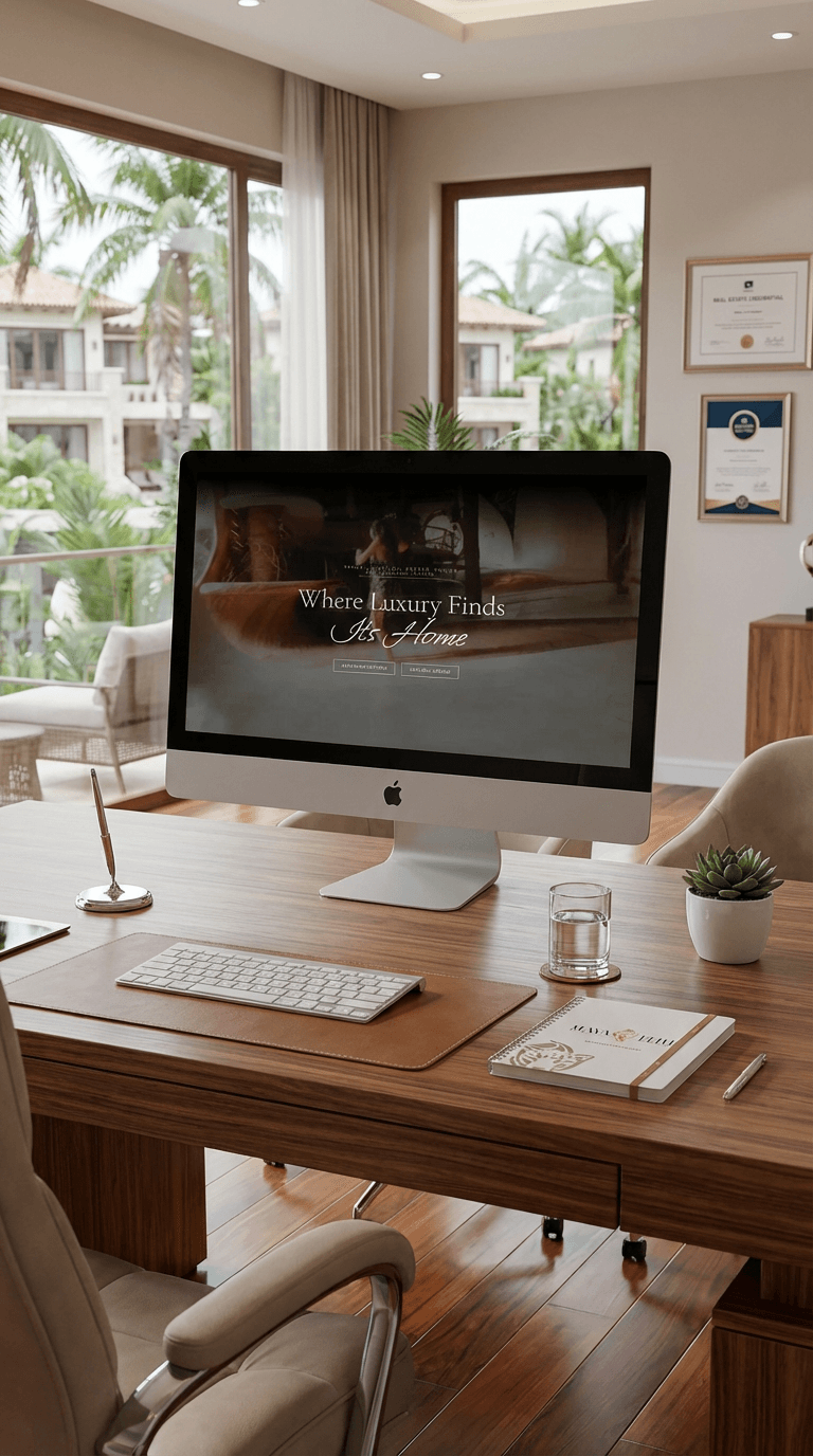 Maya Elite Properties refined website preview